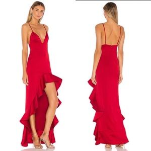 Lovers + Friends Ahamani gown red